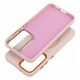 Θήκη FRAME MAG COVER συμβατή με MagSafe για SAMSUNG S25 PLUS ροζ πούδρα