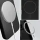 Silikonowe etui z pierścieniem magnetycznym Bizon Soft Case Magnetic do Apple iPhone 16 Pro Max czarne