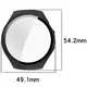 Etui ze szkłem do zegarka Bizon Case+Glass Watch do Huawei Watch 5 46mm matowe czarne
