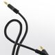 Kabel audio kątowy Dudao AUX mini jack 3.5mm 1m czarny (L11)