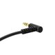 Kabel audio kątowy Dudao AUX mini jack 3.5mm 1m czarny (L11)