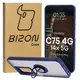 Etui z uchwytem na palec Bizon Case Hybrid Ring do Realme C75 4G / 14x 5G przydymione z granatową ramką