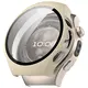 Etui ze szkłem do zegarka Bizon Case+Glass Watch do Huawei Watch 5 46mm beżowe