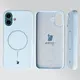 Silikonowe etui z pierścieniem magnetycznym Bizon Soft Case Magnetic do Apple iPhone 16 Plus błękitne