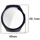 Etui ze szkłem do zegarka Bizon Case+Glass Watch do Huawei Watch 5 42mm niebieskie