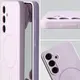 Silikonowe etui z pierścieniem magnetycznym Bizon Soft Case Magnetic do Samsung Galaxy S24 jasnofioletowe