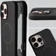 Silikonowe etui z pierścieniem magnetycznym Bizon Soft Case Magnetic do Apple iPhone 16 Pro Max czarne
