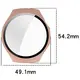 Etui ze szkłem do zegarka Bizon Case+Glass Watch do Huawei Watch 5 46mm różowe