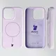 Silikonowe etui z pierścieniem magnetycznym Bizon Soft Case Magnetic do Apple iPhone 16 Pro jasnofioletowe