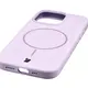 Silikonowe etui z pierścieniem magnetycznym Bizon Soft Case Magnetic do Apple iPhone 16 Pro jasnofioletowe