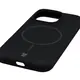 Silikonowe etui z pierścieniem magnetycznym Bizon Soft Case Magnetic do Apple iPhone 16 Pro czarne