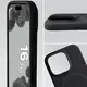 Silikonowe etui z pierścieniem magnetycznym Bizon Soft Case Magnetic do Apple iPhone 16 Pro czarne