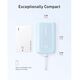 Anker | Power Bank with Built-In USB-C Cable | A1688031 | 10000 mAh | 30W Output | Blue