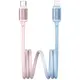 Kabel USB-C / Lightning USAMS Bicolor Series SJ757 PD 30W 1.2m niebiesko różowy