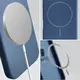 Silikonowe etui z pierścieniem magnetycznym Bizon Soft Case Magnetic do Samsung Galaxy S24+ Plus granatowe