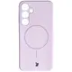 Silikonowe etui z pierścieniem magnetycznym Bizon Soft Case Magnetic do Samsung Galaxy S24+ Plus jasnofioletowe