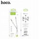 Καλώδιο AUX Jack 3,5 mm σε Jack 3,5 mm HOCO 1 m UPA19 ασημί