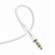 Καλώδιο AUX Jack 3,5 mm σε Jack 3,5 mm HOCO 1 m UPA19 ασημί