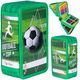Piórnik szkolny GIMBOO, z wyposażeniem, 3 komory, Soccer 2025, zielony