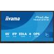 iiyama TE6512MIS-B4AG signage display Płaski panel Digital Signage 165,1 cm (65") LCD Wi-Fi 400 cd/m 4K Ultra HD Czarny Ekran dotykowy Procesor wbudowany Android 11 24/7