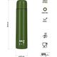 NC3804 TERMOS TURYSTYCZNY 1000 ML ZIELONY NILS CAMP
