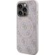 Guess Guess GUHMP14XG4GFRP iPhone 14 Pro Max 6.7" różowy/pink hardcase 4G Collection Leather Metal Logo MagSafe