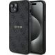Guess Guess GUHMP15SG4GFRK iPhone 15 / 14 / 13 6.1" czarny/black hardcase 4G Collection Leather Metal Logo MagSafe