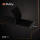 Rzep samoprzylepny czarny 5m x 2,5cm Ruhhy 24237