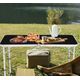 Stół Turystyczny Kempingowy Składany Regulowany Aluminiowy Czarny 120x60cm