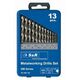 Drill bit set SR 107809130, 1.5-6.5mm 13pcs.