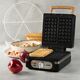 DOMO DO9275W Gofrownica, 1400W, 2 duże gofry, regulacja temperatury, czarna