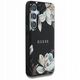 Case Guess Grained Printed Flower Pattern MagSafe for Samsung Galaxy S25 black