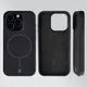 Silikonowe etui z pierścieniem magnetycznym Bizon Soft Case Magnetic do Apple iPhone 15 Pro czarne