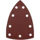 Papiery ścierne na rzep, żelazko 100 x 147 mm, P120, 5 szt., z 9 otworami do 04-623