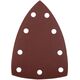Papiery ścierne na rzep, żelazko 100 x 147 mm, P240, 5 szt., z 9 otworami do 04-623