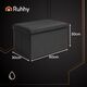 Pufa welurowa czarna 60x30x30 cm Ruhhy 25995