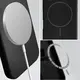Silikonowe etui z pierścieniem magnetycznym Bizon Soft Case Magnetic do Apple iPhone 15 Pro Max czarne