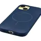 Silikonowe etui z pierścieniem magnetycznym Bizon Soft Case Magnetic do Apple iPhone 15 granatowe