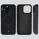 Silikonowe etui z pierścieniem magnetycznym Bizon Soft Case Magnetic do Apple iPhone 15 Pro Max czarne
