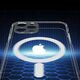 Θήκη CLEAR MAG COVER με προστασία κάμερας συμβατή με MagSafe για IPHONE 16 Pro μαύρο glitter