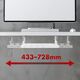 Organizer podbiurkowy na kable Maclean, max. obciążenie 5kg, max. 728mm, biały, MC-103 W