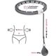 HMS ZESTAW HULA HOP HHW06 BLACK Z PIŁKĄ GRAWITACYJNĄ I LICZNIKIEM HMS + PAS BR163 BLACK PLUS SIZE