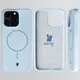 Silikonowe etui z pierścieniem magnetycznym Bizon Soft Case Magnetic do Apple iPhone 15 Pro Max błękitne