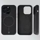 Silikonowe etui z pierścieniem magnetycznym Bizon Soft Case Magnetic do Apple iPhone 14 Pro czarne