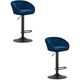 Hoker EAST - aksamit granatowy / baza czarna x 2