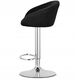 Hoker EAST - aksamit czarny / baza chrom x 2