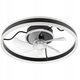 Lamkur Apollo 49915 ανεμιστήρας οροφής φωτιστικό 1x38W LED 3000K 4000 lm μαύρο