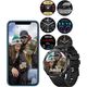 Smartwatch Gravity Zegarek męski SMARTWATCH GT21-4 BK/RD/BK