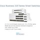 Cisco Cisco switch CBS220-24P-4X, 24xGbE RJ45, 4x10GbE SFP+, PoE+, 195W - REFRESH