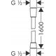 Σωλήνας ντους 1,6m bronze Isiflex kon/kon